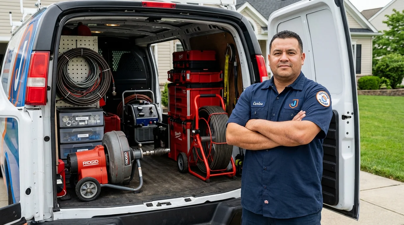 Professional drain cleaning equipment and Johns Plumbing LLC plumber in Fort Collins